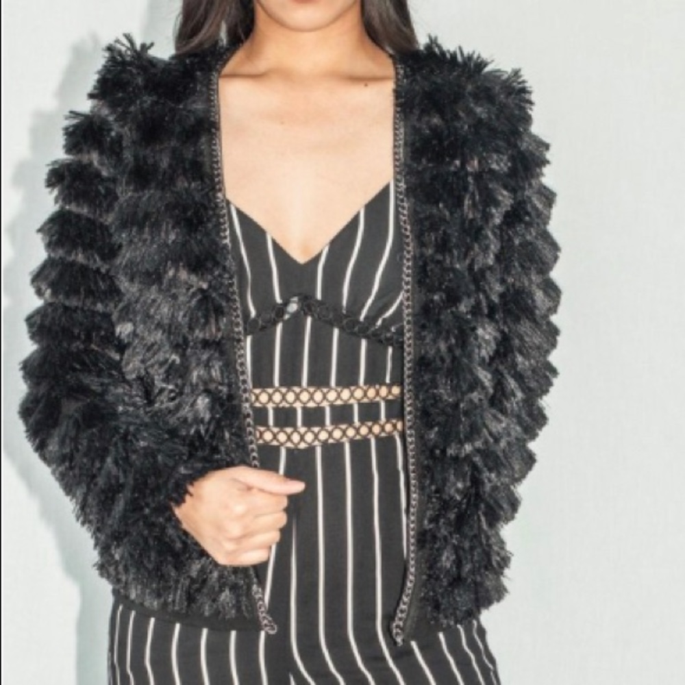 Shaggy Fringe Jacket BRAND NEW!